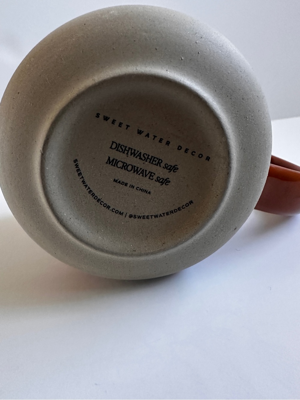 NEW Rust Leaf Pattern Ceramic Coffee Tea Mug - Picture 6 of 7